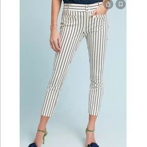 NWT Anthropologie The Essential Striped Trousers